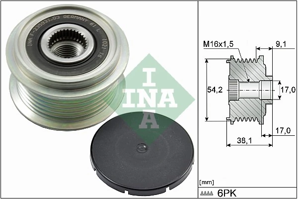 Alternator Freewheel Clutch